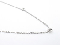 Witgouden halscollier met natuurlijke diamanten - afbeelding 6 van  10