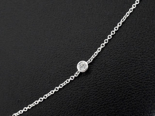 Witgouden halscollier met natuurlijke diamanten - afbeelding 8 van  10