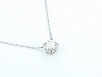 Witgouden halsketting briljant 0.50 ct - afbeelding 7 van  10