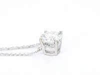 Witgouden halsketting briljant 0.50 ct - afbeelding 8 van  10