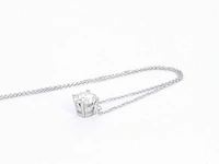 Witgouden halsketting briljant 0.50 ct - afbeelding 9 van  10