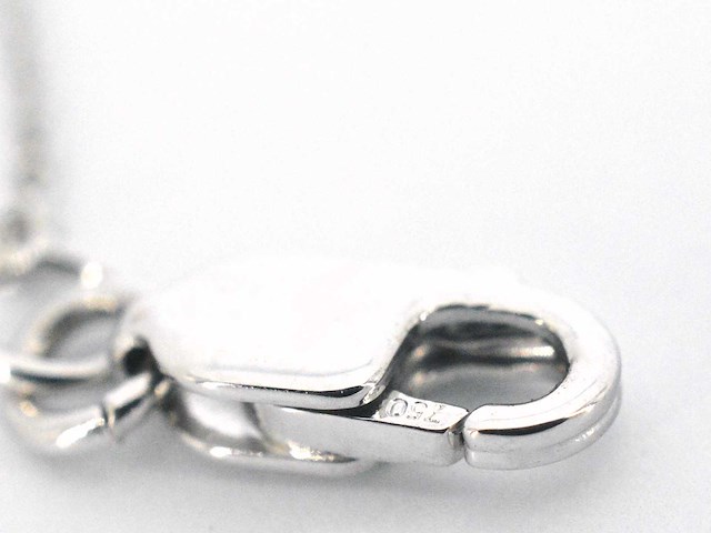 Witgouden halsketting met een briljant geslepen diamant van 2.00 carat - afbeelding 2 van  5