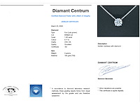 Witgouden halsketting met een briljant geslepen diamant van 2.00 carat - afbeelding 3 van  8