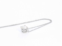 Witgouden halsketting met een briljant geslepen diamant van 2.00 carat - afbeelding 8 van  8