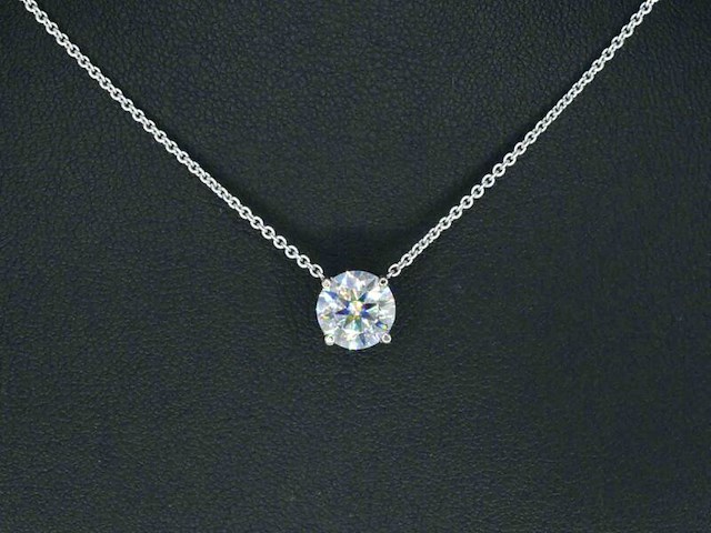 Witgouden halsketting met een briljant van 2.00 carat - afbeelding 3 van  9