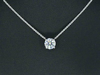 Witgouden halsketting met een briljant van 2.00 carat - afbeelding 3 van  9