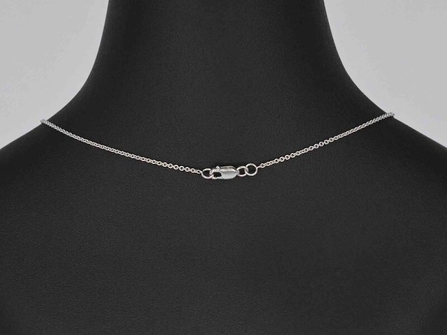 Witgouden halsketting met een diamant van 0.70 carat - afbeelding 3 van  7