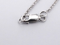 Witgouden halsketting met een diamant van 0.70 carat - afbeelding 4 van  5