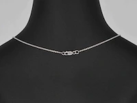 Witgouden halsketting met een diamant van 0.70 carat - afbeelding 3 van  5