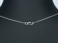 Witgouden halsketting met een diamant van 0.70 carat - afbeelding 5 van  5