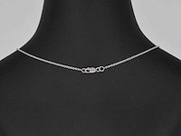 Witgouden halsketting met een diamant van 0.70 carat - afbeelding 3 van  7