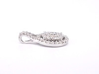 Witgouden hanger bezaaid met diamanten, excl. ketting - afbeelding 5 van  7