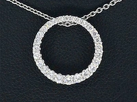 Witgouden hanger briljant 0.40 ct