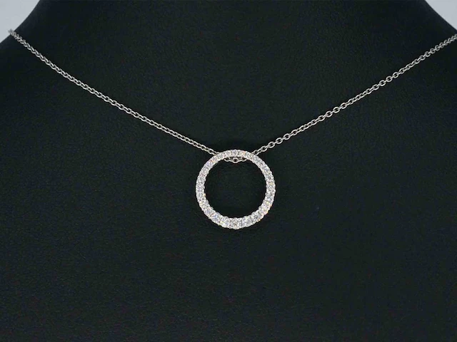 Witgouden hanger briljant 0.40 ct - afbeelding 2 van  9