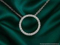 Witgouden hanger briljant 0.40 ct - afbeelding 3 van  9