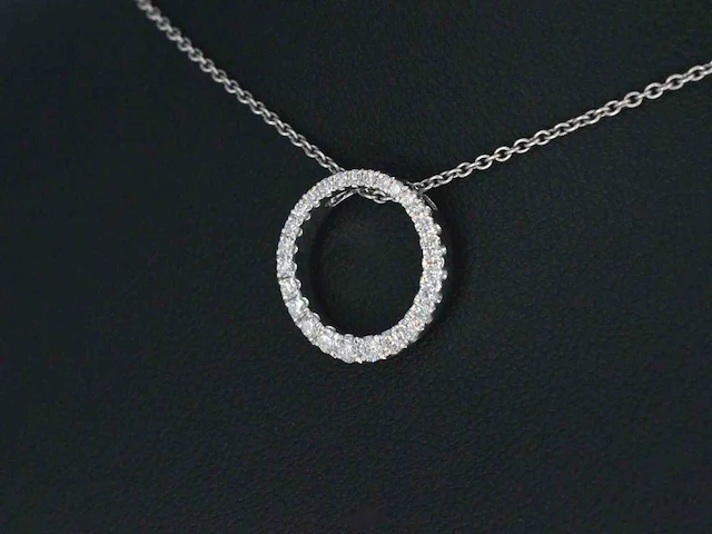 Witgouden hanger briljant 0.40 ct - afbeelding 4 van  9