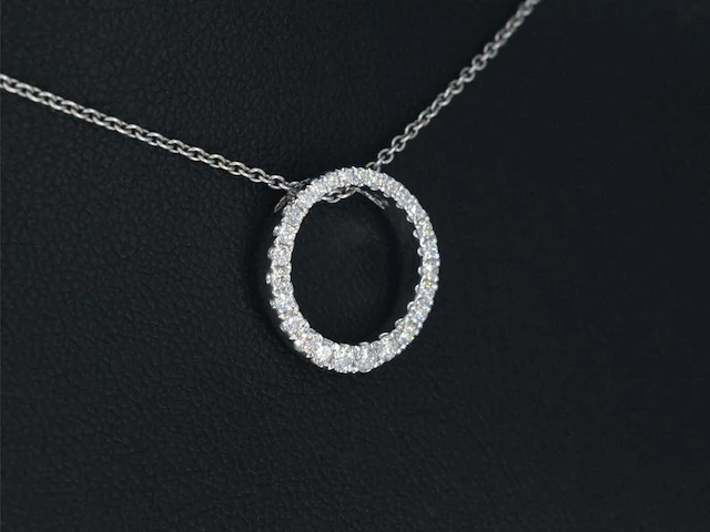 Witgouden hanger briljant 0.40 ct - afbeelding 5 van  9