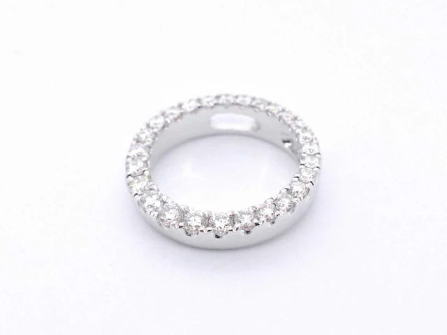 Witgouden hanger briljant 0.40 ct - afbeelding 7 van  9