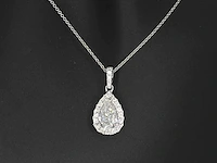 Witgouden hanger briljant 1.00 ct