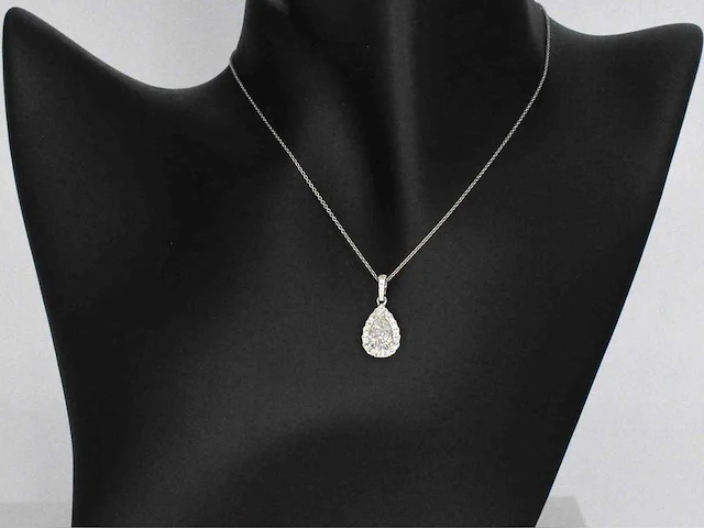 Witgouden hanger briljant 1.00 ct - afbeelding 2 van  9