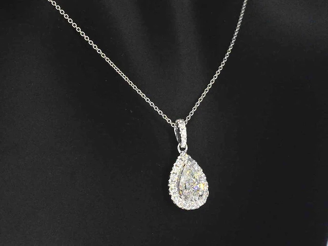 Witgouden hanger briljant 1.00 ct - afbeelding 4 van  9