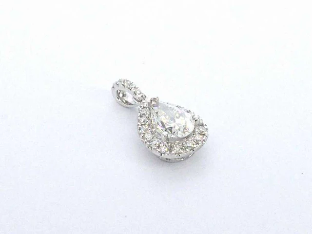 Witgouden hanger briljant 1.00 ct - afbeelding 5 van  9