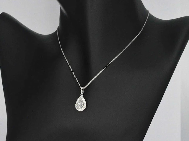 Witgouden hanger briljant 1.00 ct - afbeelding 8 van  9