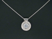 Witgouden hanger briljant diamanten - afbeelding 2 van  7