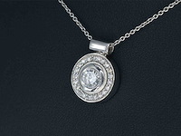 Witgouden hanger briljant diamanten - afbeelding 4 van  7