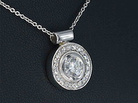 Witgouden hanger briljant diamanten - afbeelding 5 van  7