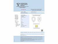 Witgouden hanger diamant peer 2.01 ct - afbeelding 5 van  10
