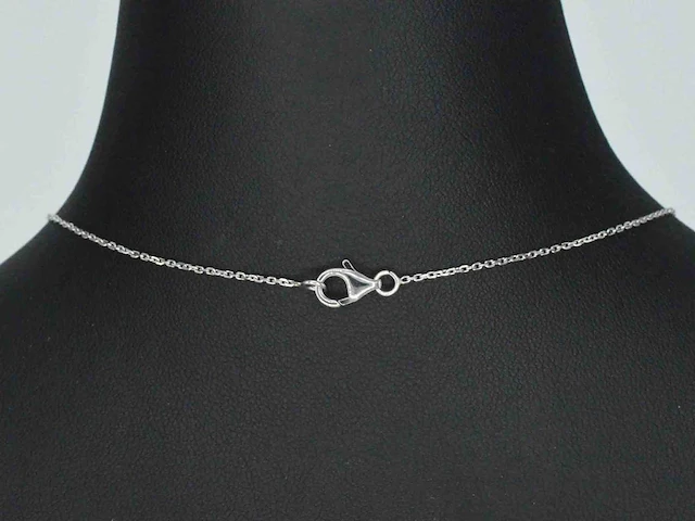 Witgouden hanger diamant tanzaniet - afbeelding 10 van  12