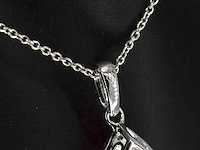 Witgouden hanger druppelvorm briljant 1.00 carat - afbeelding 7 van  9