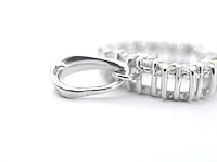 Witgouden hanger in hartvorm met diamant, excl. ketting - afbeelding 7 van  9