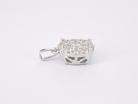 Witgouden hanger met briljant geslepen diamant, excl. ketting - afbeelding 6 van  7