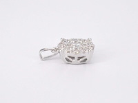Witgouden hanger met briljant geslepen diamant, excl. ketting - afbeelding 5 van  8