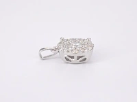 Witgouden hanger met briljant geslepen diamant, excl. ketting - afbeelding 6 van  7