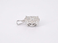 Witgouden hanger met briljant geslepen diamant - afbeelding 2 van  2