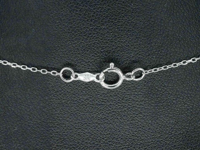 Witgouden hanger met diamant, incl. ketting - afbeelding 6 van  9