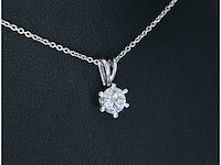 Witgouden hanger met diamant van 0.70 carat, excl. ketting - afbeelding 5 van  6