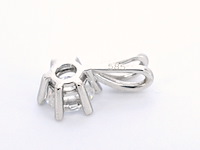 Witgouden hanger met diamant van 0.70 carat, excl. ketting - afbeelding 6 van  6