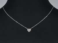 Witgouden hanger met diamant - afbeelding 2 van  8
