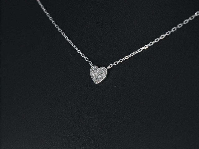 Witgouden hanger met diamant - afbeelding 4 van  8