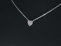Witgouden hanger met diamant - afbeelding 4 van  8