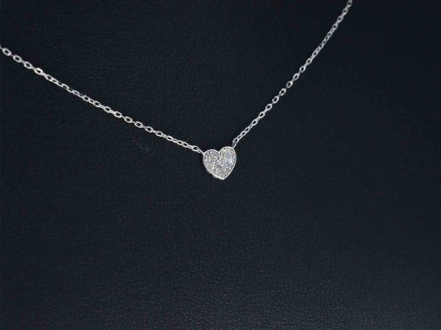 Witgouden hanger met diamant - afbeelding 5 van  8