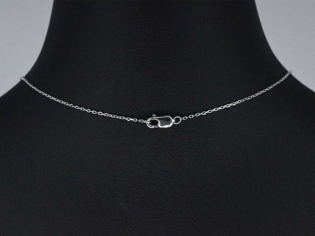 Witgouden hanger met diamant - afbeelding 6 van  8