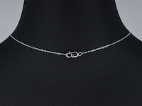 Witgouden hanger met diamant - afbeelding 6 van  8