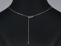 Witgouden hanger met diamant - afbeelding 7 van  8