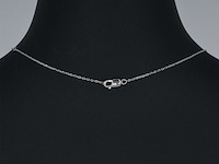 Witgouden hanger met diamant - afbeelding 5 van  8
