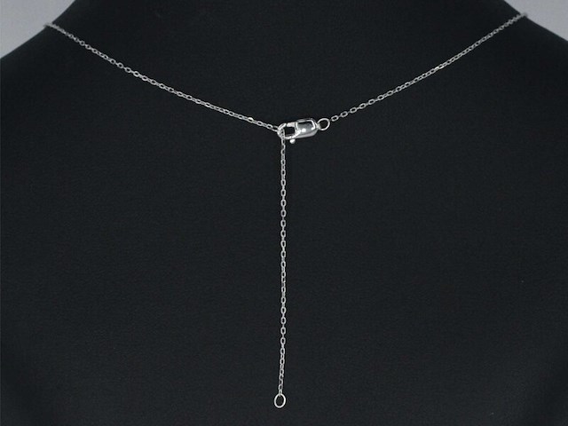 Witgouden hanger met diamant - afbeelding 6 van  6